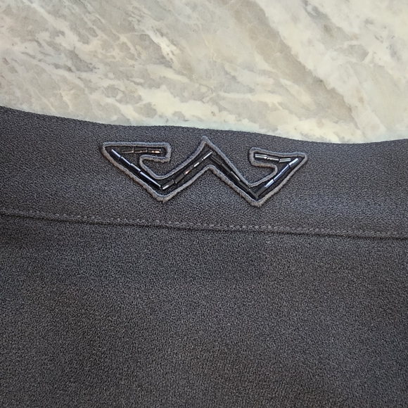 Louise Ricci Paris Black Pencil Skirt Size 10 Classic Mid-Length Career Skirt - Picture 3 of 7